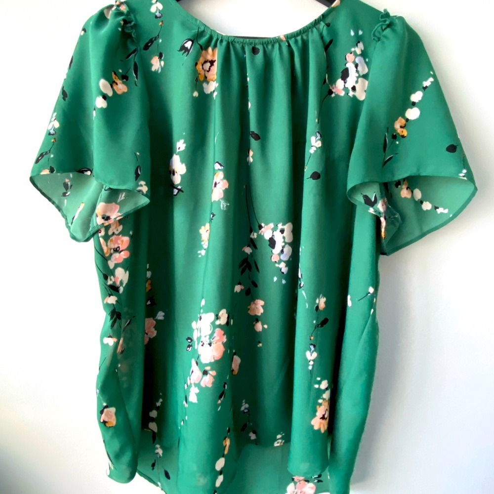 Flowy Green Blouse